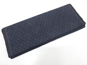 アンティーク　本場泥大島紬　菱模様織り出し　着物洗い張り